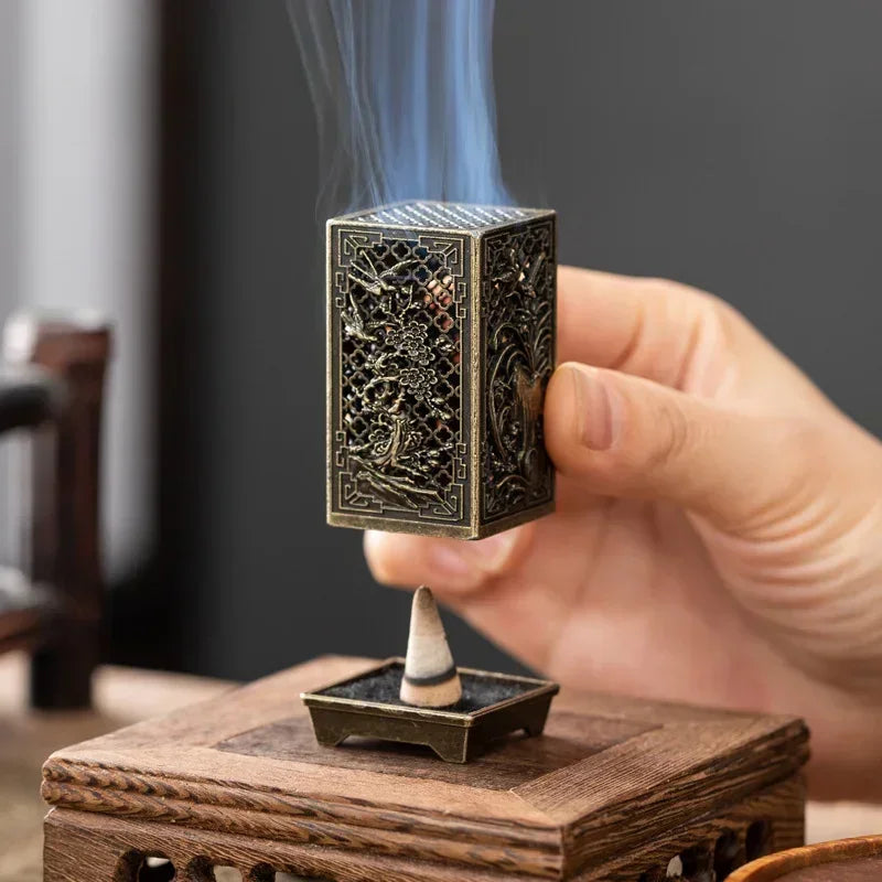 Antique-Style Vertical Incense Tower
