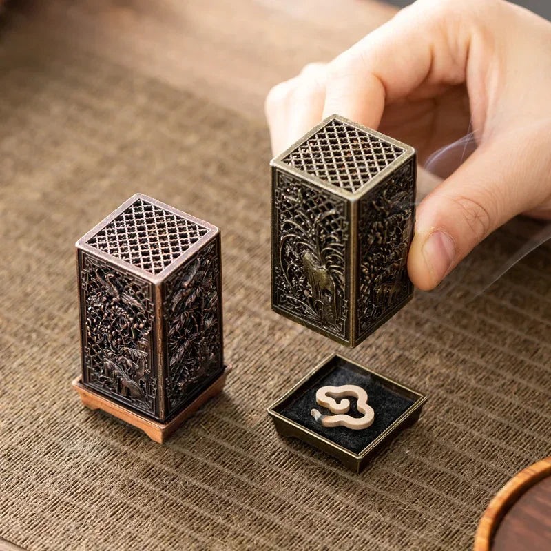 Antique-Style Vertical Incense Tower