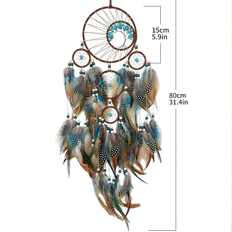 Boho Dream Catcher with Wind Chimes